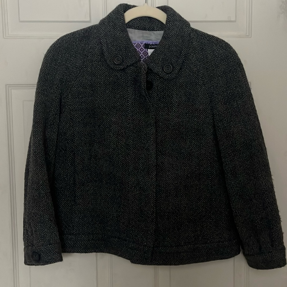 J Crew wool blend crop jacket